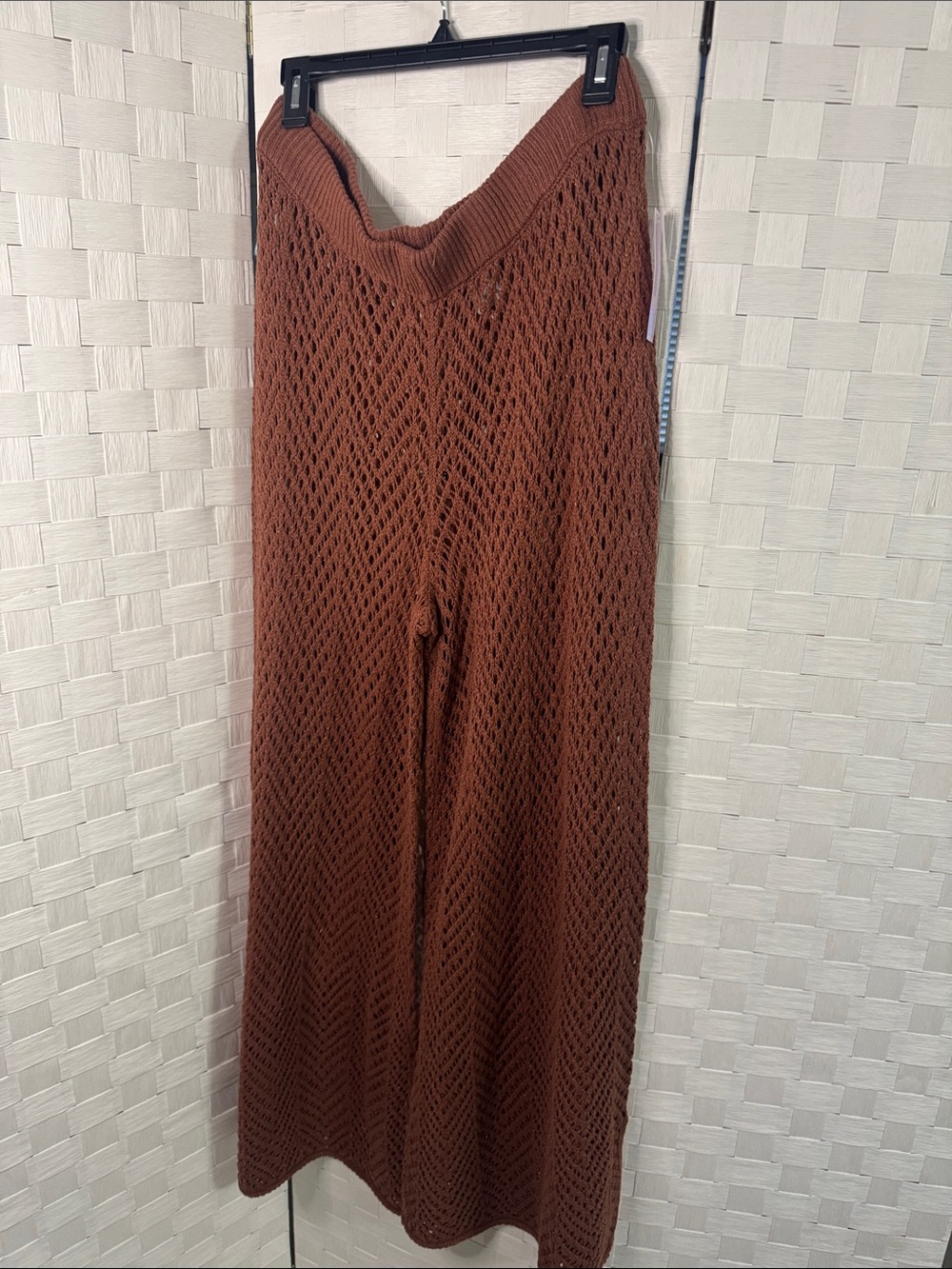 Wild fable Brown Knit Wide-Leg Pants cover up